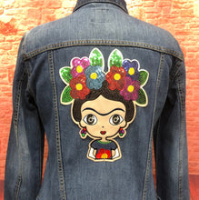Load image into Gallery viewer, Frida Kahlo Patch  10&quot; X 9&quot; Applique Patch
