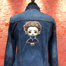 Load image into Gallery viewer, Frida Kahlo Blue Dress Applique Patch
