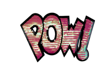 Load image into Gallery viewer, Large Sequin Pow or Pop Applique Patch
