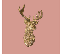 Load image into Gallery viewer, Gold Sequin Deer Applique Patch
