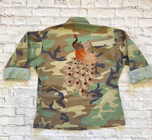 Load image into Gallery viewer, Embroidery on lace Peacock  Applique  Patch
