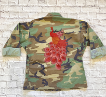 Load image into Gallery viewer, Embroidery on lace Peacock  Applique  Patch
