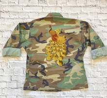 Load image into Gallery viewer, Embroidery on lace Peacock  Applique  Patch
