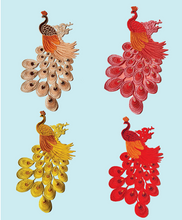 Load image into Gallery viewer, Embroidery on lace Peacock  Applique  Patch
