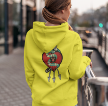 Load image into Gallery viewer, Heart with Green Snake and Arrows Applique Patch
