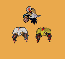 Load image into Gallery viewer, Flower And Swan Patch appliqué

