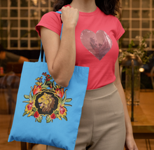 Load image into Gallery viewer, Large Flower and Lion  Applique Patch
