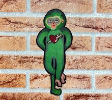 Load image into Gallery viewer, Green Monkey  applique Patch
