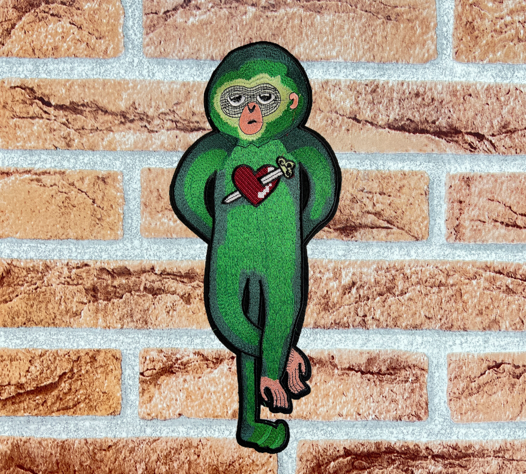 Green Monkey  applique Patch