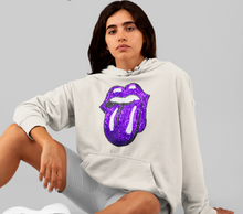 Load image into Gallery viewer, Iron On Sequin Tongue Applique Patch
