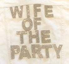 Load image into Gallery viewer, Rhinestone letters Wedding Personalise Jacket Bride Wifey *LETTERS ONLY*
