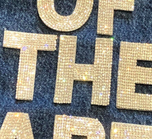 Load image into Gallery viewer, Rhinestone letters Wedding Personalise Jacket Bride Wifey *LETTERS ONLY*
