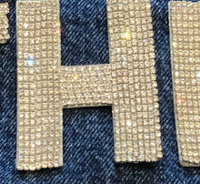 Load image into Gallery viewer, Rhinestone letters Wedding Personalise Jacket Bride Wifey *LETTERS ONLY*
