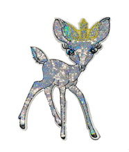 Load image into Gallery viewer, Hologram Silver Deer Sequin  Applique Patch
