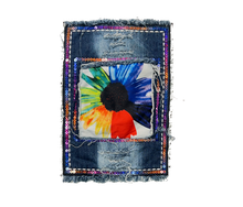 Load image into Gallery viewer, Flower Denim Jean Applique Patch

