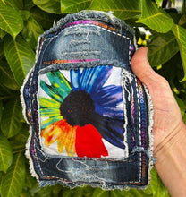 Load image into Gallery viewer, Flower Denim Jean Applique Patch

