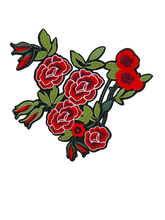 Load image into Gallery viewer, Red Flower  Applique Patch
