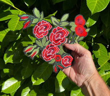 Load image into Gallery viewer, Red Flower  Applique Patch
