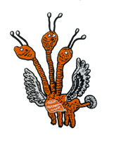 Load image into Gallery viewer, 3 Headed Animal Applique Patch
