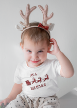 Load image into Gallery viewer, I Believe Christmas Glitter Iron On Transfer
