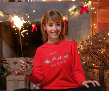 Load image into Gallery viewer, I Believe Christmas Glitter Iron On Transfer
