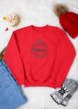 Load image into Gallery viewer, Christmas Bauble Glitter Iron On Transfer
