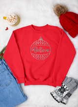 Load image into Gallery viewer, Christmas Bauble Glitter Iron On Transfer
