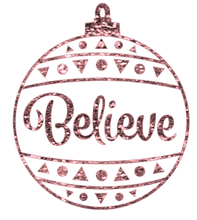 Load image into Gallery viewer, Christmas Bauble Glitter Iron On Transfer
