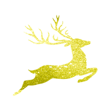Load image into Gallery viewer, Christmas Reindeer Glitter Iron On Transfer
