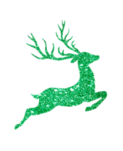 Load image into Gallery viewer, Christmas Reindeer Glitter Iron On Transfer

