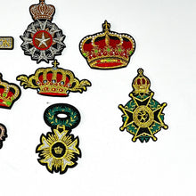 Load image into Gallery viewer, Military Army Style  Badges  and Crown Applique Patches
