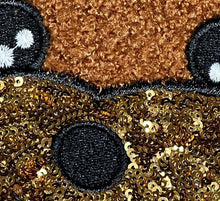 Load image into Gallery viewer, Puppy Dog Fluffy &amp; Sequin Dog  Applique Patch
