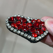 Load image into Gallery viewer, Love Heart With Crystal  and Rhinestones Appliqué Patches
