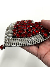 Load image into Gallery viewer, Large Love Heart Crystal &amp; Rhinestone Applique Patch
