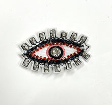 Load image into Gallery viewer, Evil Eye  Crystal Embellished Appliqué Patch
