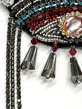 Load image into Gallery viewer, Evil Eye  Crystal Embellished  with Dangle Appliqué Patch
