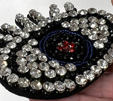 Load image into Gallery viewer, Evil Eye  Crystal Embellished   Appliqué Patch
