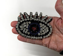 Load image into Gallery viewer, Evil Eye  Crystal Embellished   Appliqué Patch
