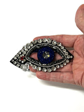 Load image into Gallery viewer, Large Evil Eye Crystal Embellished Appliqué Patch
