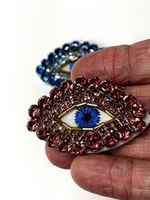 Load image into Gallery viewer, Evil Eye  Crystal Embellished Appliqué Patch

