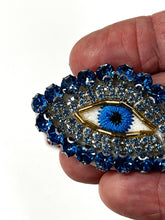 Load image into Gallery viewer, Evil Eye  Crystal Embellished Appliqué Patch
