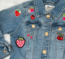 Load image into Gallery viewer, 8 Pieces Children&#39;s Strawberry And Cherry Applique Patches
