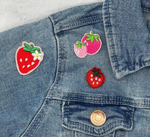 Load image into Gallery viewer, 8 Pieces Children&#39;s Strawberry And Cherry Applique Patches
