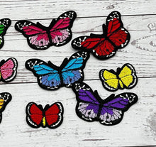Load image into Gallery viewer, 9 Pieces Butterfly  Applique Patches
