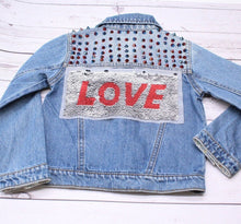 Load image into Gallery viewer, Sequin Reversible Love Panel Children&#39;s Applique Patch

