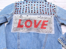 Load image into Gallery viewer, Sequin Reversible Love Panel Children&#39;s Applique Patch
