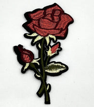 Load image into Gallery viewer, Embroidered Rose Flower Applique Patch
