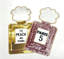 Load image into Gallery viewer, Large Perfume Bottle Sequin Applique Patch
