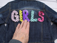 Load image into Gallery viewer, Large Girls Sequin Applique Patch
