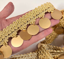 Load image into Gallery viewer, Gold Disc Fringe Fringing
